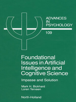 cover image of Foundational Issues in Artificial Intelligence and Cognitive Science